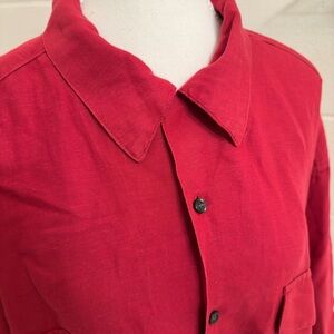 GAP size XXL button down linen men’s short sleeve shirt